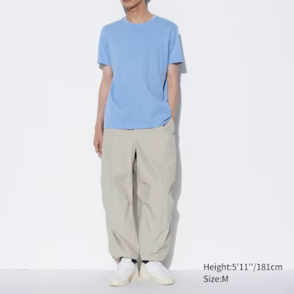 Uniqlo Beige Supima Cotton Crew Neck Short Sleeve T-Shirt - Picture 8 of 8